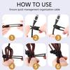 Data Cable Organizer, 2026 NEW Elastic Silicone Cable Ties, Reusable Cable Ties Wire Management Organizer, Multi-Purpose Cord Organizers for Bundling