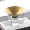 Golden Fruit Bowl Glass Base Creative Storage Tray Dessert Plate Fruits Plate Living Room Coffee Table Household Fruit Tray