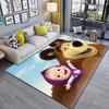 Russian animation Masha and the Bear Fairy Tale Cartoon Carpet Soft Home Living Room Bedroom Door Mat Outdoor Picnic Ground Mat rug T8