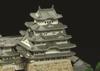 Doyusha 1/800 Famous Castles of Japan JOYJOY Collection Himeji Castle Plastic Model Kit JJ-1 Molded Color