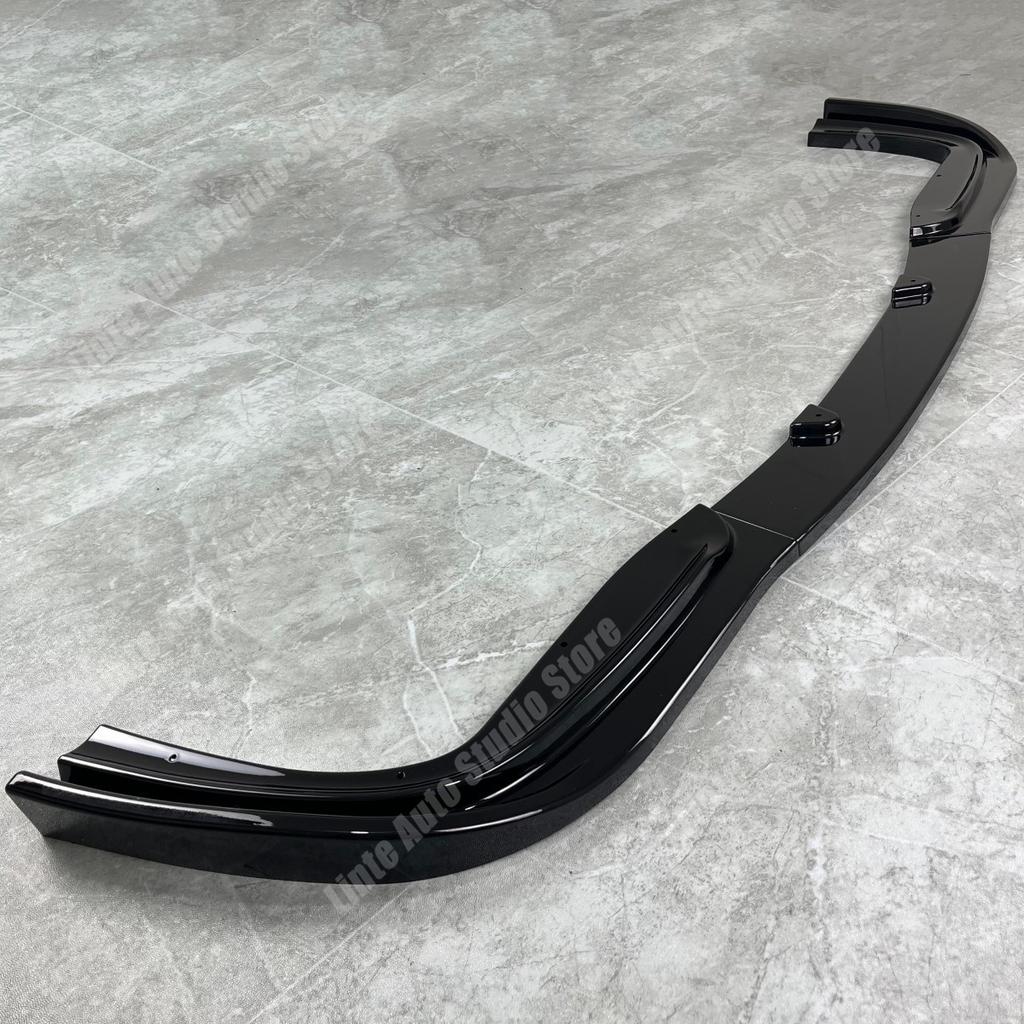 3pcs H Style Front Bumper Lip Spoiler for BMW E39 5 Series M5 M Pack 1996-2003 MP Bumpers Sedan Touring Wagon Gloss Painted