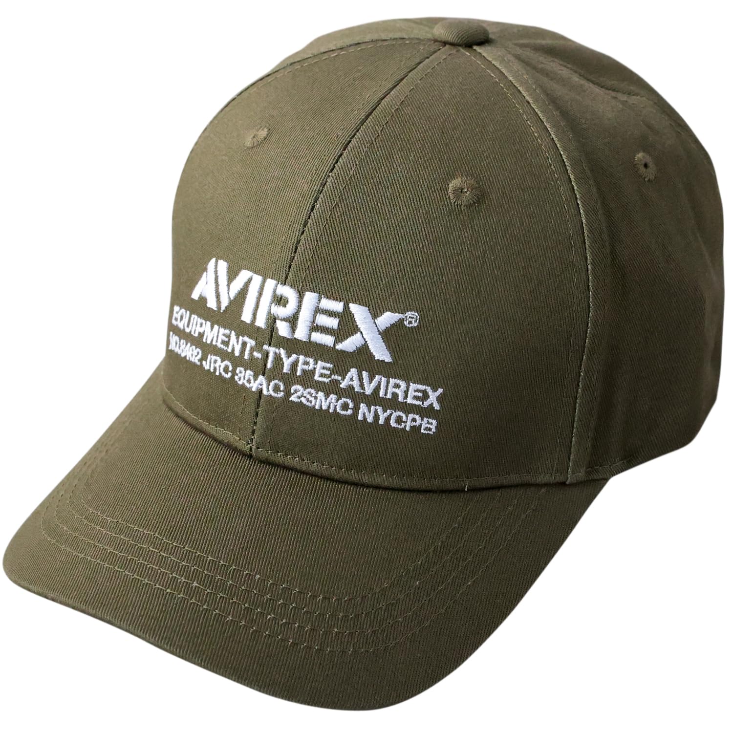 

AVIREX NUMBERING 6-Panel Cap Baseball Cap Hat Men s Cotton Low Cap green XL