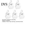 Foldable Trick or Treat Totes Halloween Ghost Cardboard Gift Bag, Cute Candy Goodie Bags Party Supplies for Children with Handle Birthday, Favors