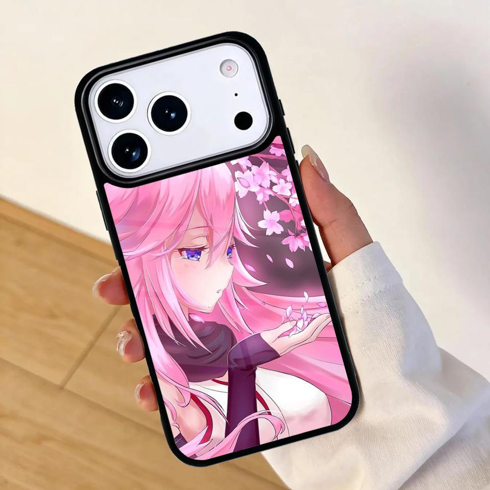 Japanese Sakura Anime Girl Mobile Phone Case for IPhone 17 AIR 16pro Max 15 14 13 12 11 Bumper Cover