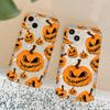 Halloween pumpkin is suitable for iPhone17 mobile phone case Apple 16Pro airbag 14/15 factory anti-drop 13 generation