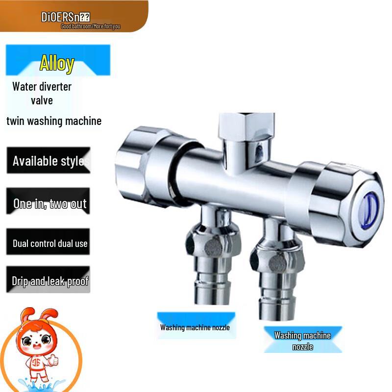 Dual Outlet Washing Machine Faucet Splitter