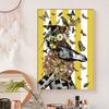 Wall Art Abstract Animal Zebra Lion Bird Butterfly Feather and Sexy Women Face Canvas Painting Wall Pictures for Room Decoration No Frame