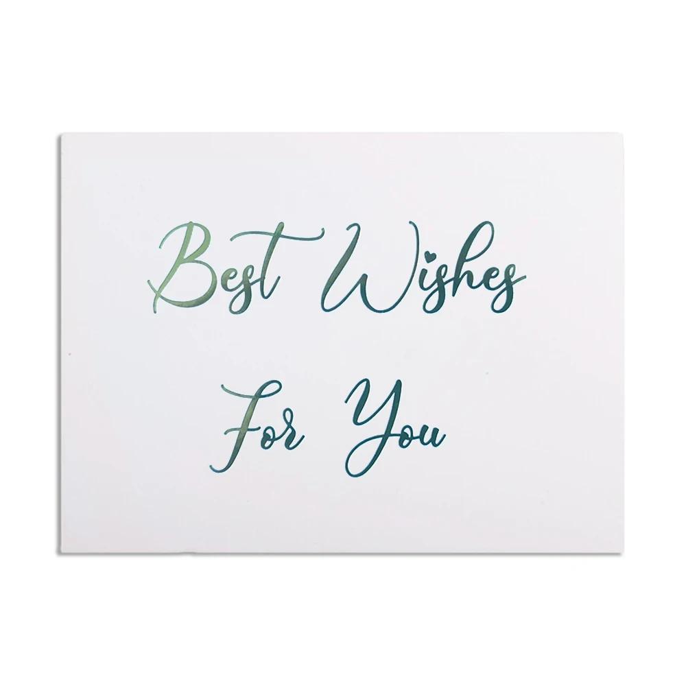 50Pcs Mini Thank You Card Gold Simple Design Scrapbooking Party Invitation Greeting Card Birthday Party Gift Message Cards