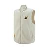 PUMA Vests Men's White Baseball Collar Moderate Other 539967-65