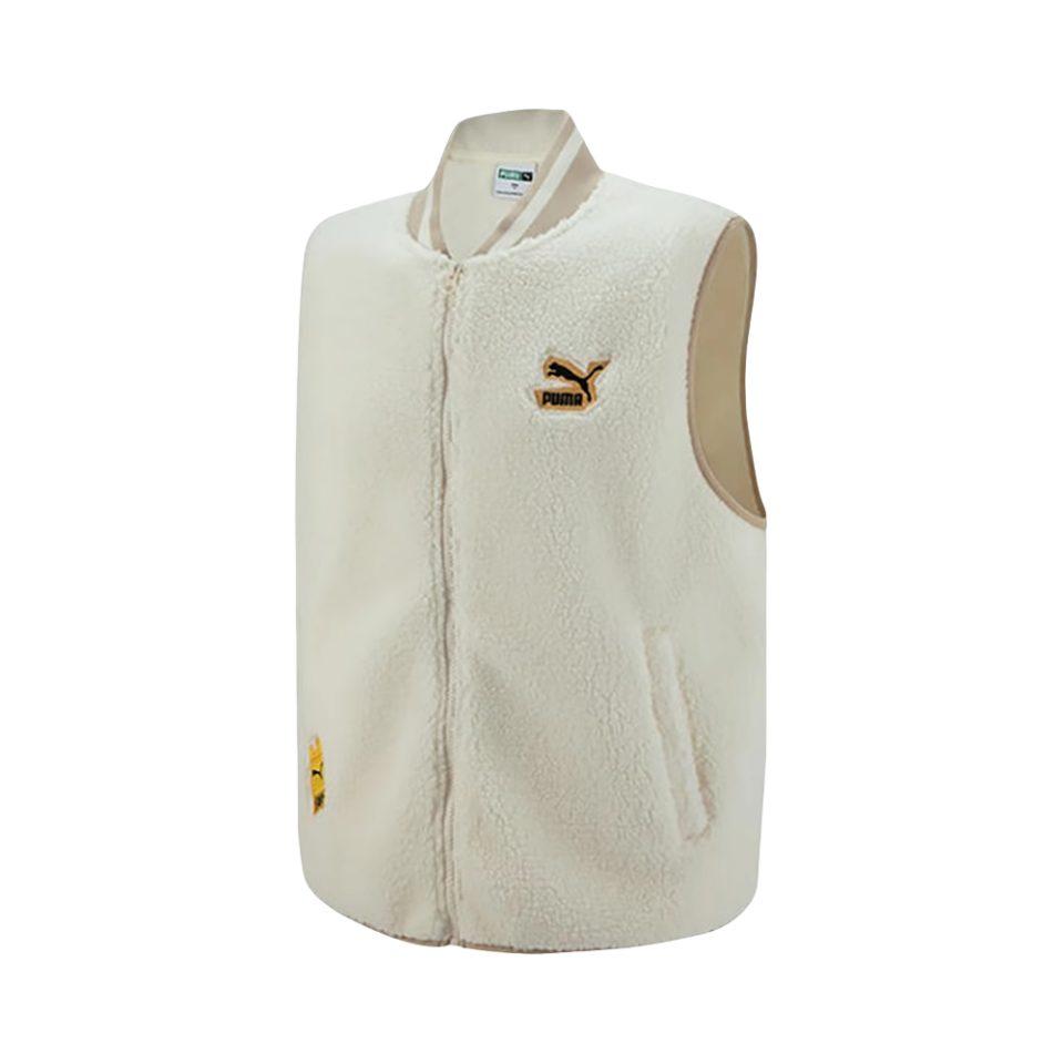 PUMA Vests Men's White Baseball Collar Moderate Other 539967-65