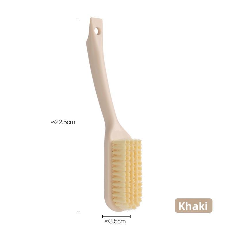 Household Long-handled Shoe Brush, Wall-hanging Plastic Shoe Cleaning Brush, Multi-functional Cleaning Brush, Non-cutting Soft-hair Shoe Cleaner