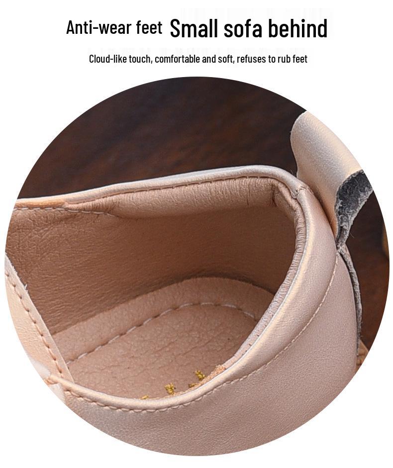 2025 Mädchen Leder Prinzessin Schuhe mit Schleife - Frühling/Herbst Kollektion