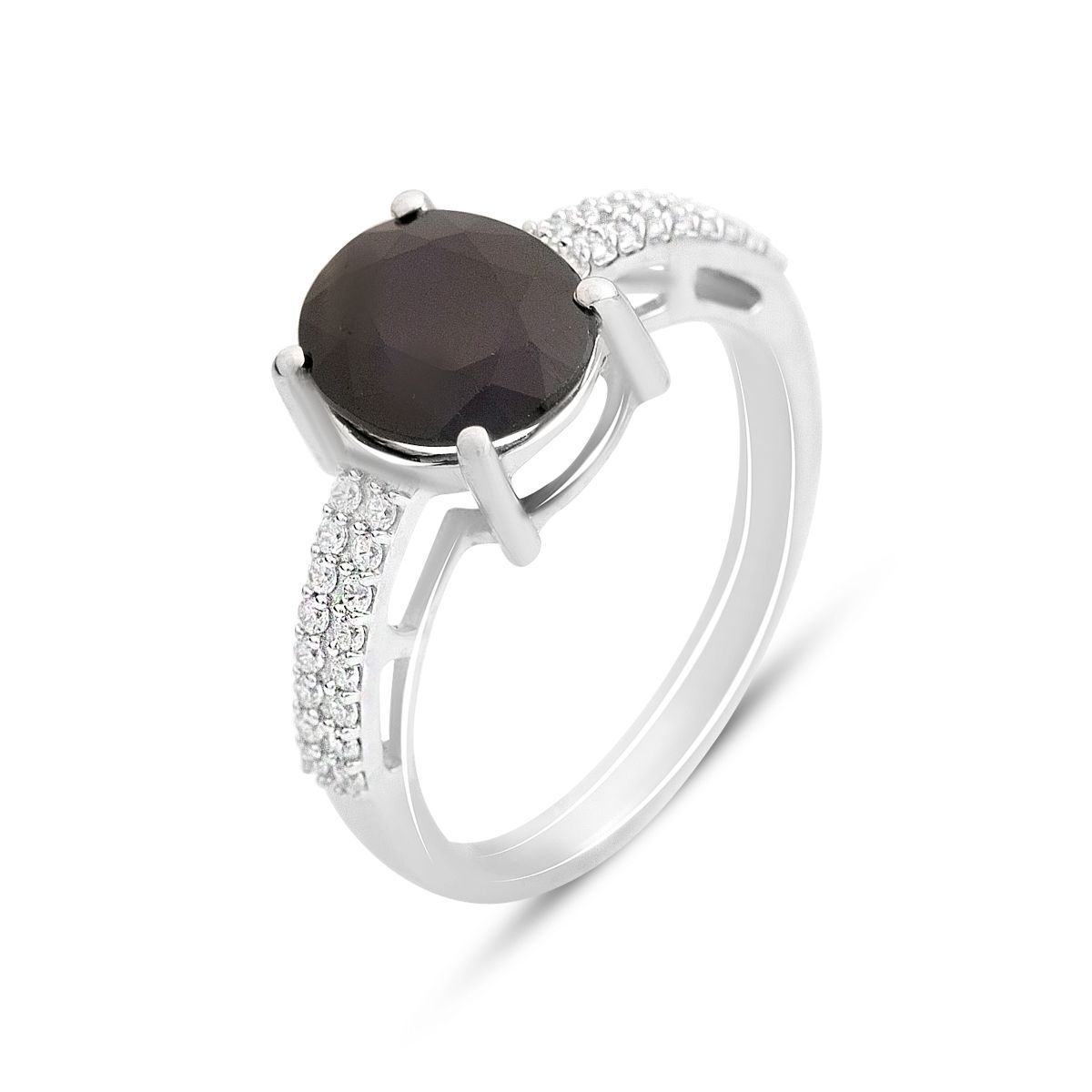 

Срібна каблучка з натуральним сапфіром 3.203ct, вага виробу 3,52 гр (2157861) 18.5 сапфіровий
