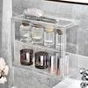 Transparante Acryl Make-up Organizer Stofdichte Opbergdoos Parfum Huidverzorging Vitrine Blind Box Figuur Organizer Plank