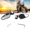 1 Pair Motorcycle Rear View Mirror 360 degrees  Rotatable   Glass Clear     Handlebar Side Mirror