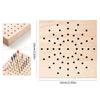 2Pcs Square Wooden Polishing Head Storage Board Save Space Nail Grind Head Organizer  Nail Salons