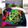 Leon FC Pattern Bedding Home Decoration Birthday Gift (1 * Duvet Cover + 2 * Pillowcase, Without Core)