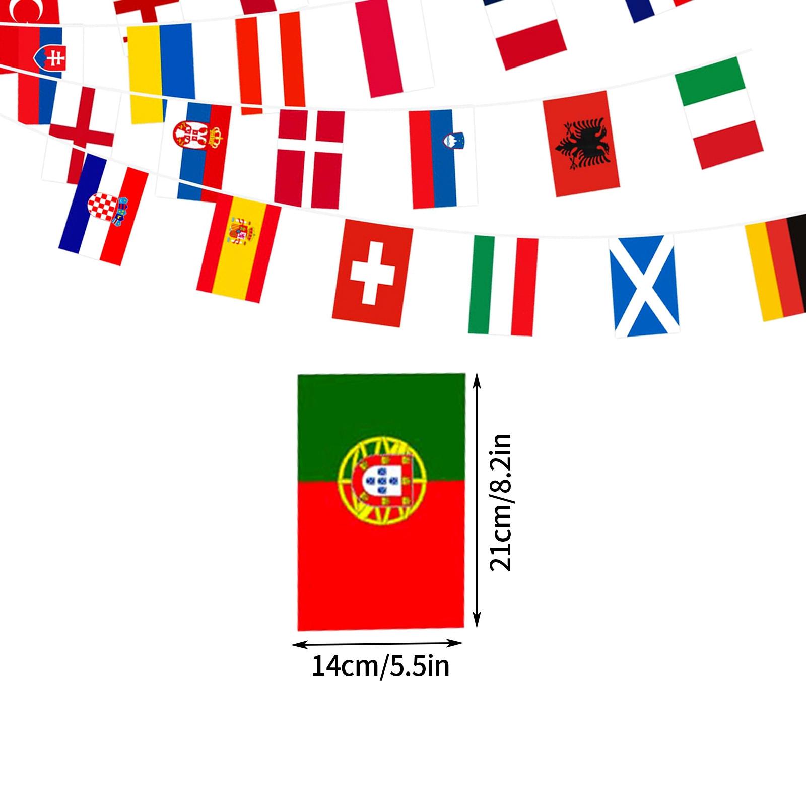 

24 шт. НОВЫЕ флаги стран Европы, флаги стран кубка Европы, национальные гирлянды, флаги, баннеры, футбольные мероприятия, гирлянды, украшения One Size разноцветный