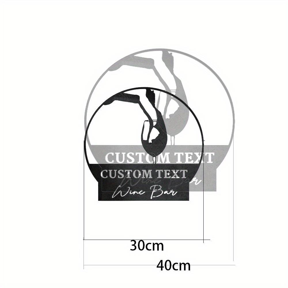 

Elegant Custom Wine Bar Wall Sculpture Durable Outdoor Home Decor Gift for Wine Lovers TYDZ002999-30CM
