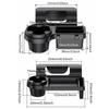 Plastic Car Door Cup Holder Dual Hanging Hooks Phone Organizer Portable Key Organizer  Universal