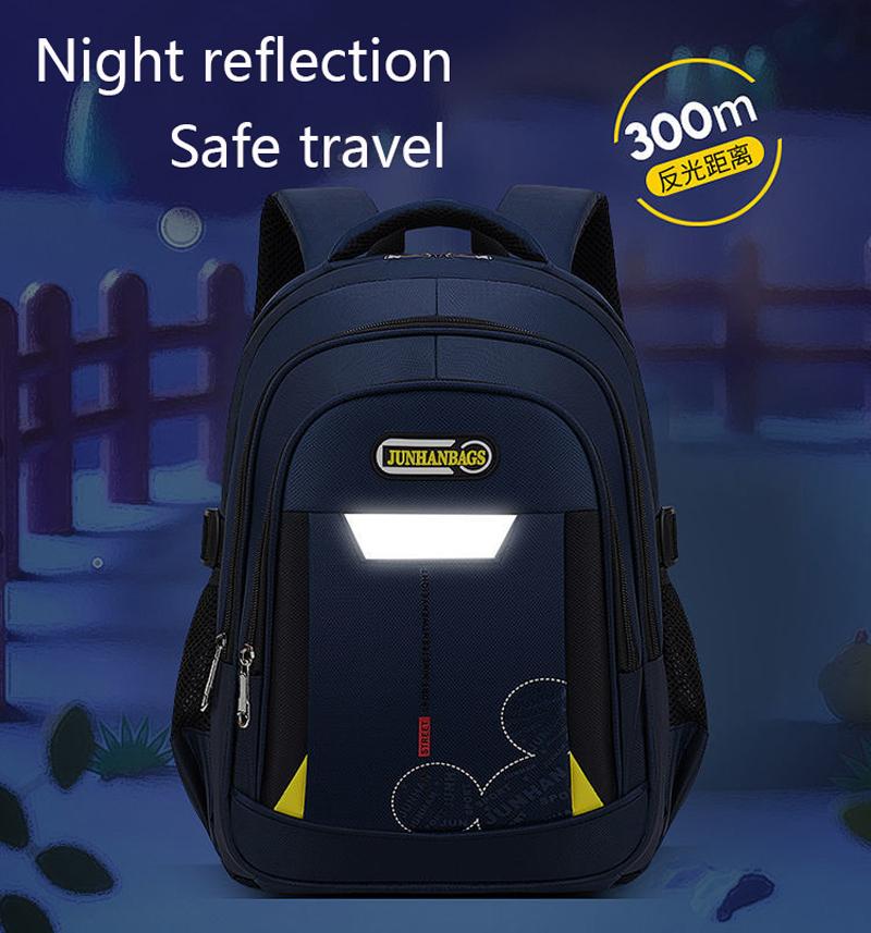 Tonårskille Barn Skolväskor 6-12 År Barn Ryggsäck I Grundskoleväska För Flickor Pojkar Vattentäta Ryggsäckar Bok Mochila