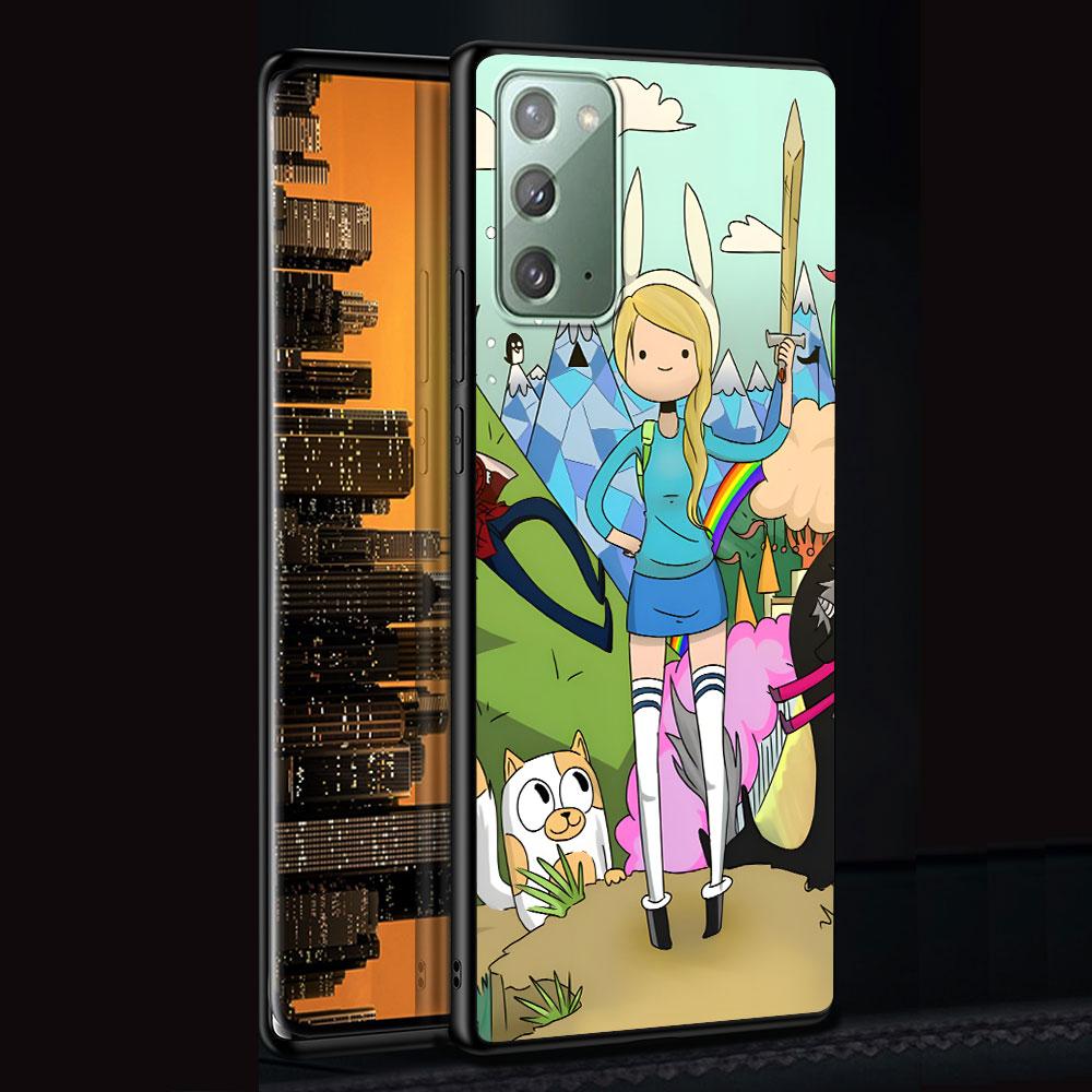 

Adventure Fionna & Cake Time Case for Samsung Galaxy Note 20 Ultra 10 Plus 9 8 TPU Phone Cover 10 Lite Black Soft Shell Funda Samsung Note 8