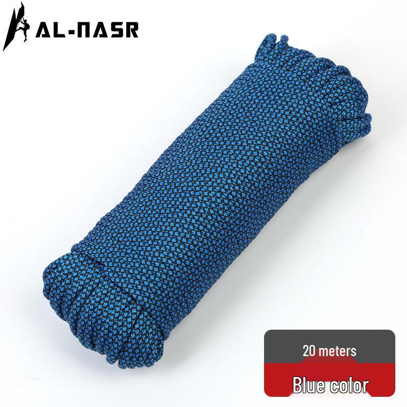 9-Core Paracord Climbing & Outdoor Rope, Rappelling & Paratrooper Rope, Braided Bracelet & Binding Rope, Windproof Rope.
