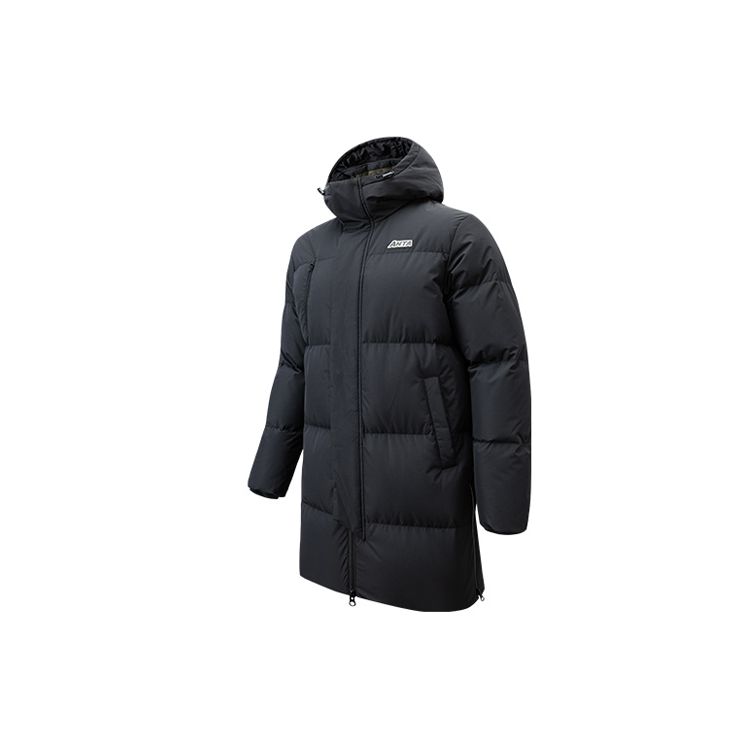 

Anta Letter Mid-Length Hooded Down Jacket Men Outerwear Black 952148910-2 L