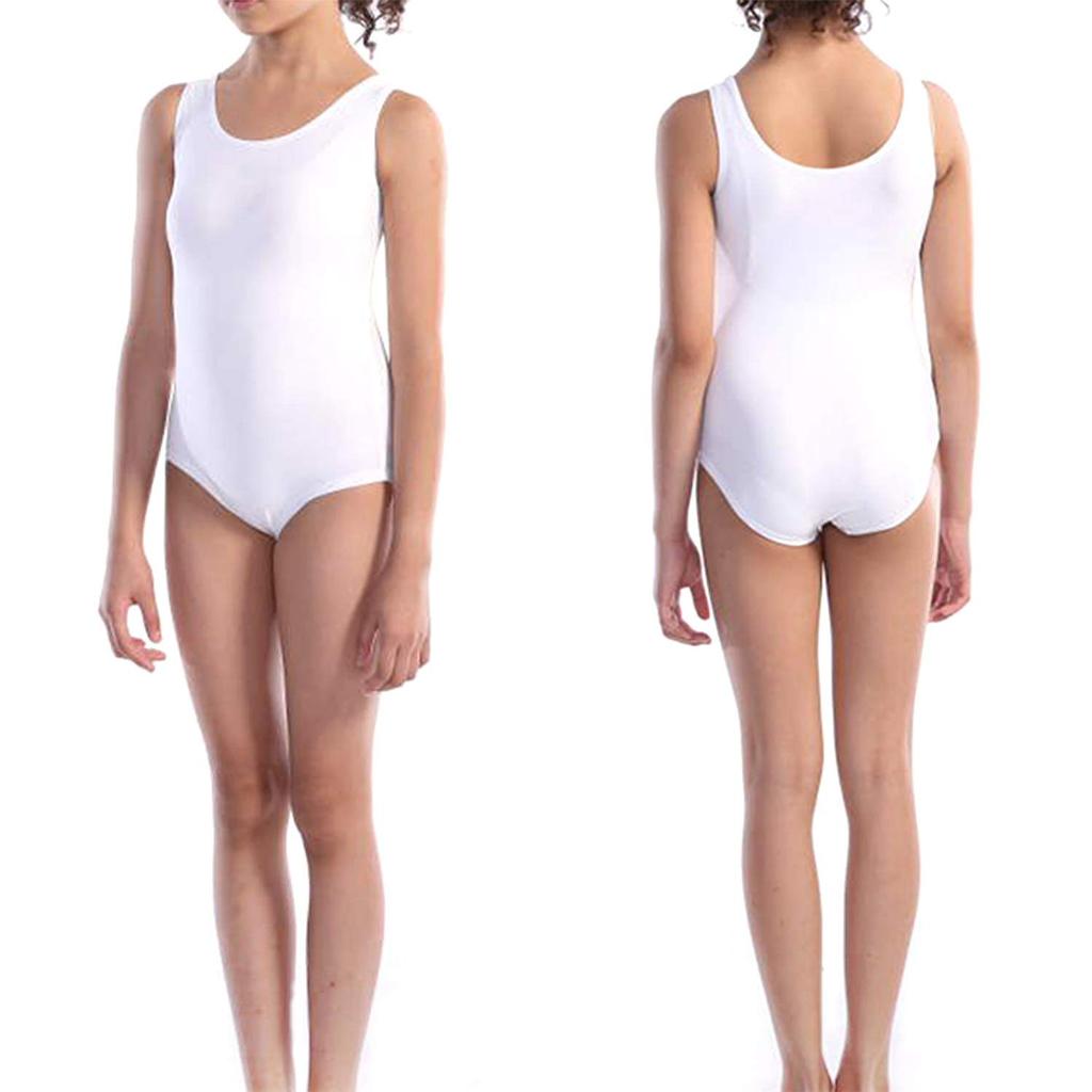 Wundou Gymnastics Leotard White 110 P-500 Women's P-500-00