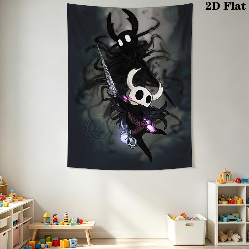Hollow Knight Dark Fantasy Adventure Bedding 1 Duvet Cover 2 Pillowcase Without Core Christmas Birthday Gift Bedding Set