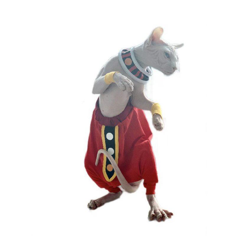 Sphinx Hairless Cat Clothes Dragon Ball God of Destruction Lord Beerus Brothers Xiangpa Pure Cotton Anti-take-off Crotch Pants
