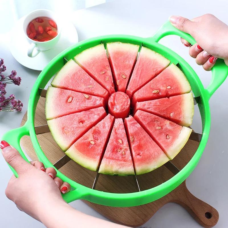 Fruit Slicing Tool Manual Watermelon Slicers Cutter Stainless Steel Creative Labor-Saving Large Fruit Dividers Kitchen Gadgets