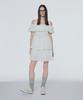 INSTANTFUNK Off-Shoulder Stufen-Minikleid