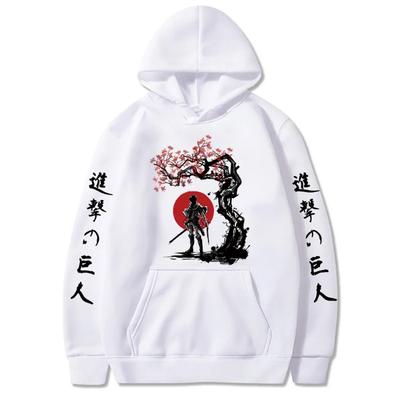 Japan Anime Attack On Titan Levi Graphic Print Hooded Men Women Long Sleeve Hoodies Casual Streetwear Harajuku