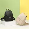 Zency New Fashion Damen Rucksack 100% Echtes Leder Winter Beige Täglich Casual Reisetasche Klassischer Schwarzer Schulranzen Rucksack