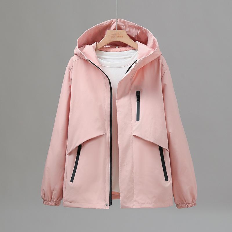 

Солнцезащитная одежда с капюшоном, мужские и женские парные куртки на весну и осень, куртка-трансформер, водонепроницаемый альпинистский костюм три-в-одном 5XL-180-100 kg розовый