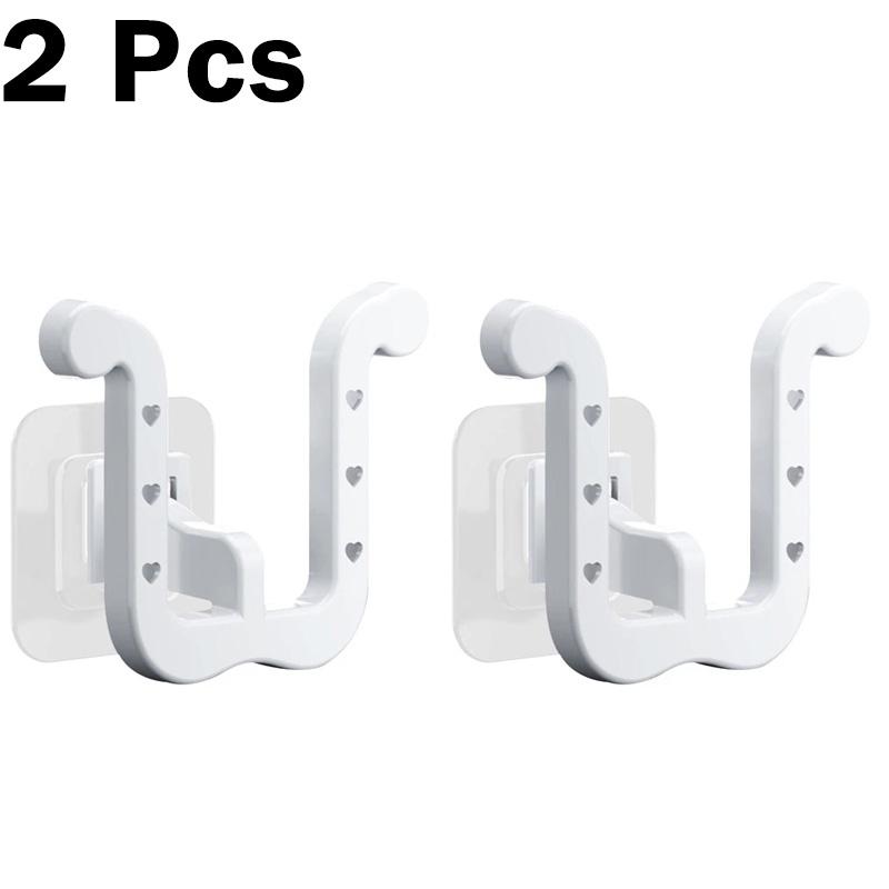 2Pcs Slipper Hooks Bathroom Wall Mounted Punch-Free Slipper Racks Self-Adhesive Storage Rack for Slipper Shoes Hanger Holder
