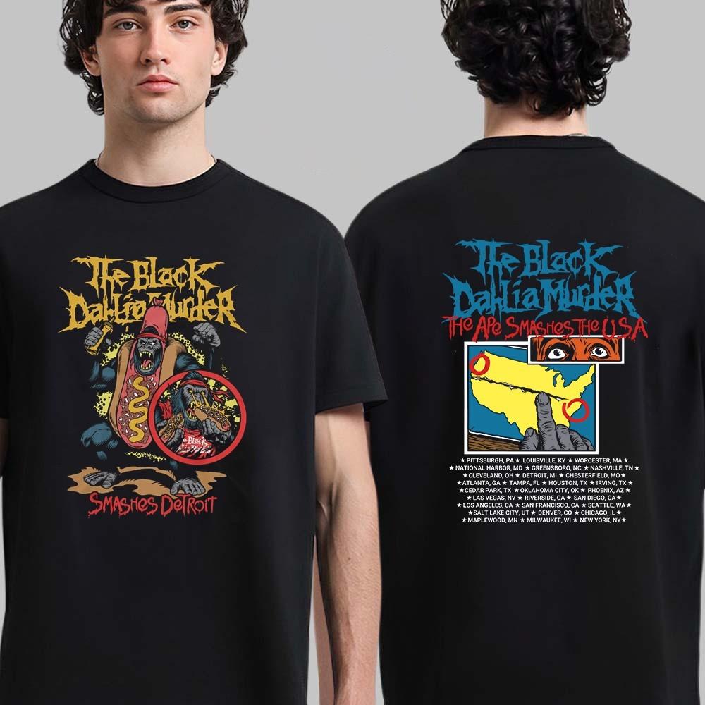 

The Black Dahlia Murder The Ape Smashes The USA Cities Tour Schedule T-Shirt XL