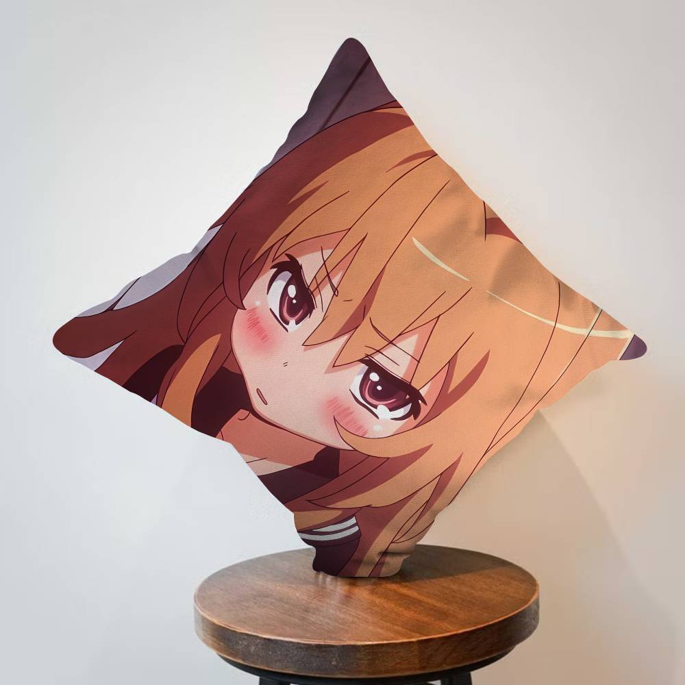 TIGER X DRAGON Toradora Aisaka Taiga cm Cushion Cover Pillow Cover Decor Pillowcase Home Pillowcase for Couch Pillow