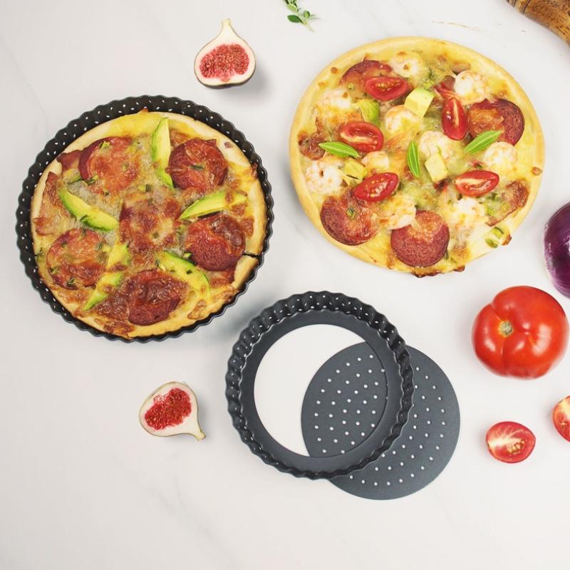 5 8 9 Inch Round Pizza Pan with Holes Steel Nonstick Baking Tray for Oven Perfect for Cheese Pizza