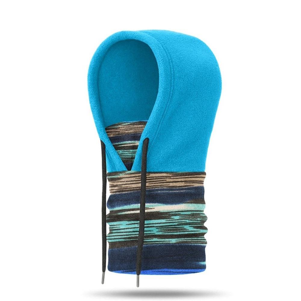 Full Coverage Winter Hat Adjustable Drawstring Warm Head Cover New Ski Mask  Outdoor Sports