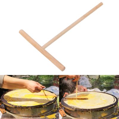 Pancake Batter Spreader Stick Chinese Specialty Crepe Maker Wooden Home Kitchen Tools DIY Restaurant Canteen Supplies Pancake Tool