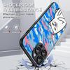 Fashion hip hop middle finger cats ins Phone Case For iPhone 16 15 14 13 12 11 Plus Pro Max  High-end Luxury Magsafe Sheepskin