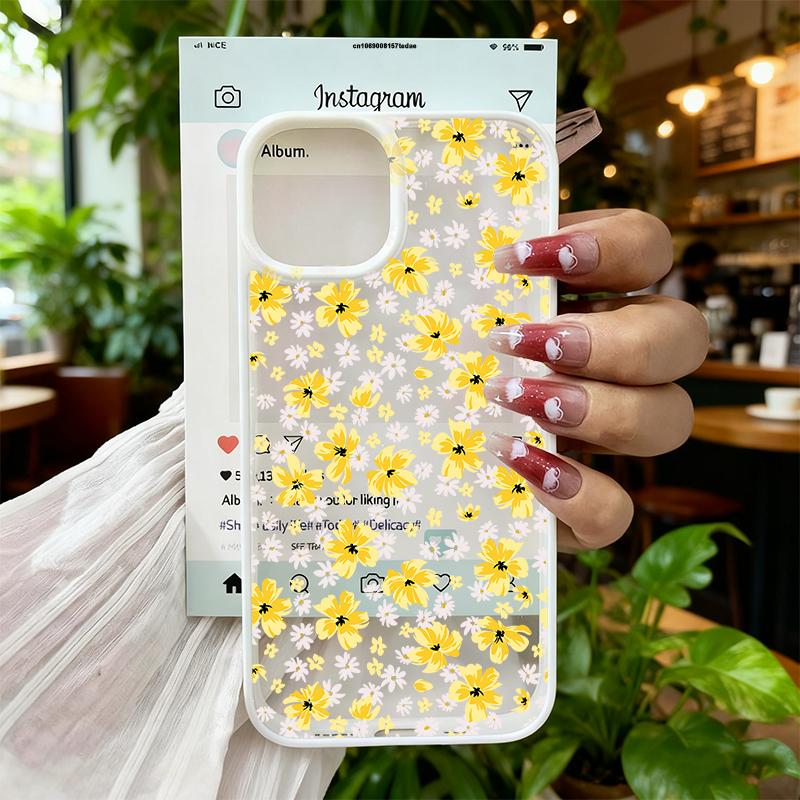 Gentle Beautiful Pink Flowers Case for iPhone 17 16 15 14 13 Pro Max Plus Air X XR 7 8 SE 20 Shockproof Protective Phone Cover