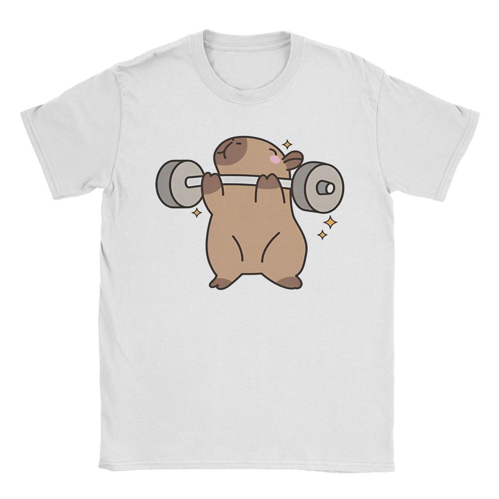 Kawaii Capybara Animal Tshirts Unisex Unisex Novelty 100 Cotton Tees Round Neck Short Sleeve T Shirt Gift Tops