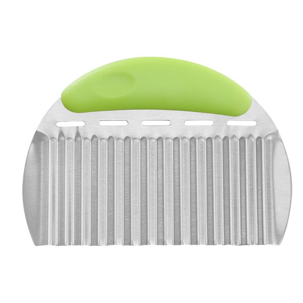 Ergonomic Handle French Fries Cutter Wave Shape Potato Slicer Crinkle Cutter  Cutter Tools