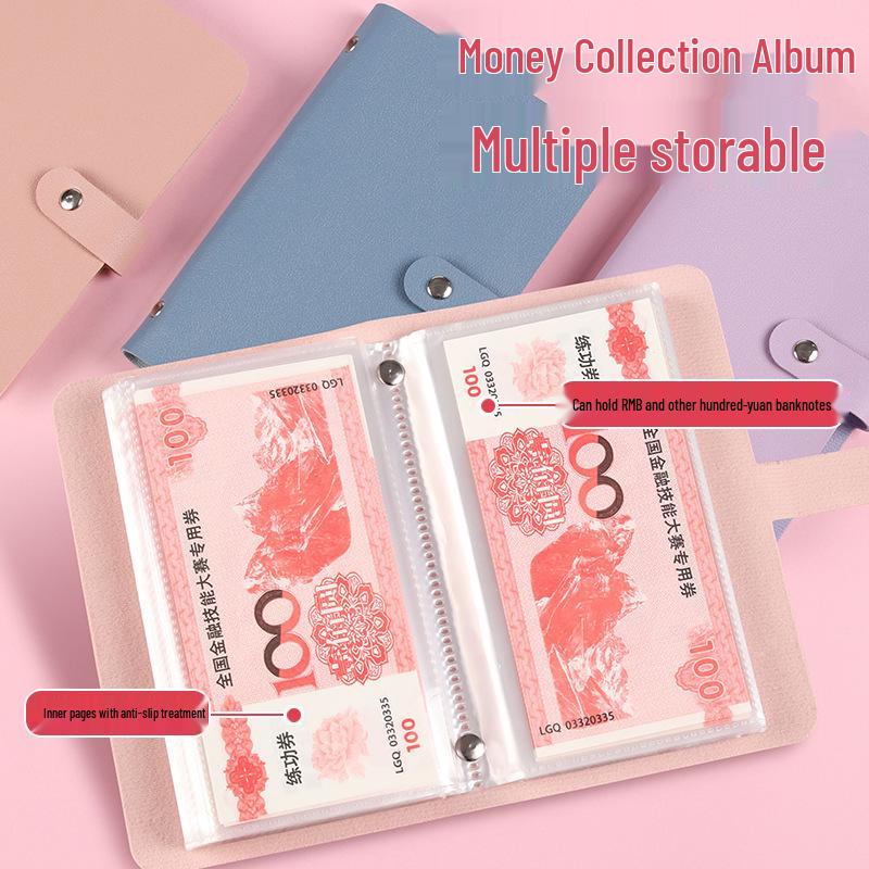 Commemorative Banknote & Coin Collection Album - Large Capacity Storage for Bills and Change