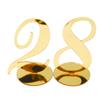 10pcs Wedding Table Numbers Gold Mirror Acrylic Signs Reception Number Decor X3UC