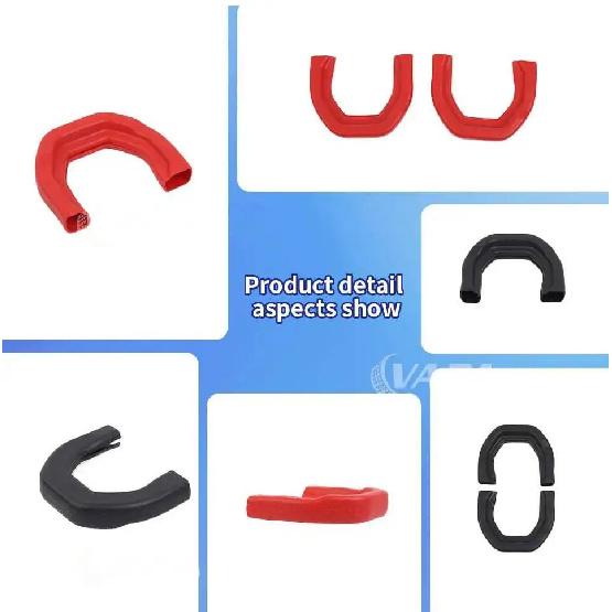 Exterior Car Front Bumper Tow Hook Protective Cover Tow Hook TPE Cover Fit for Dodge RAM TRX 2018 Up Car Accessories