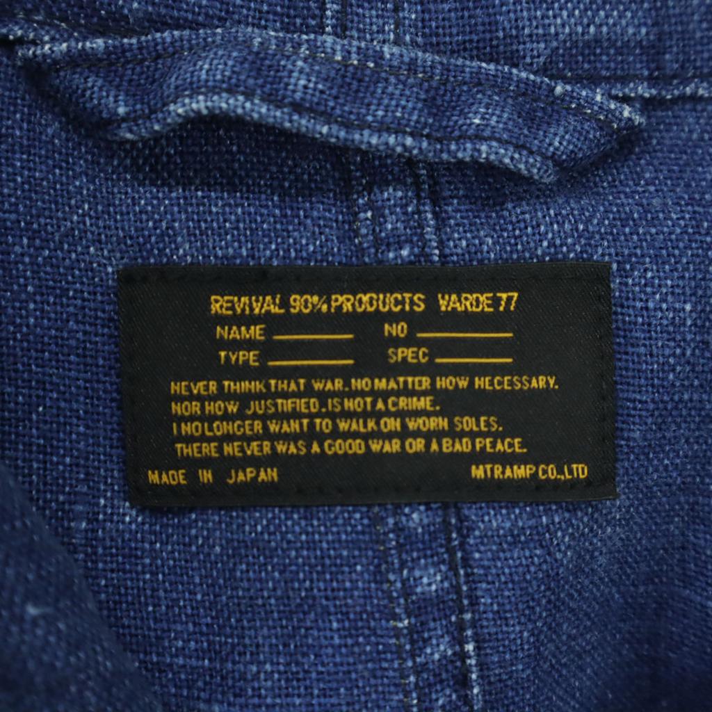 Varde77 Made In Japan Long Sleeve Linen Mod Coat 2 Blue Indigo Men's Used